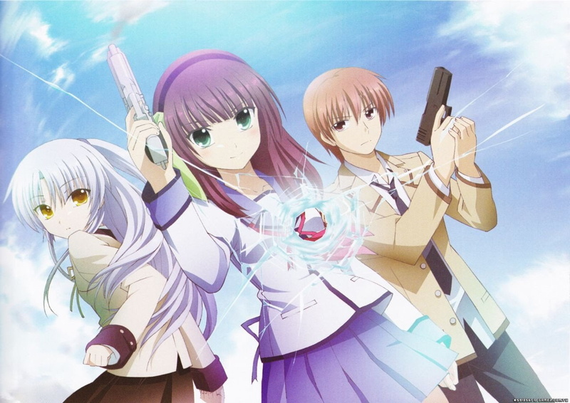 Anime, 720P, Yuzuru Otonashi, Kanade Tachibana, Angel Beats!, Yuri Nakamura
