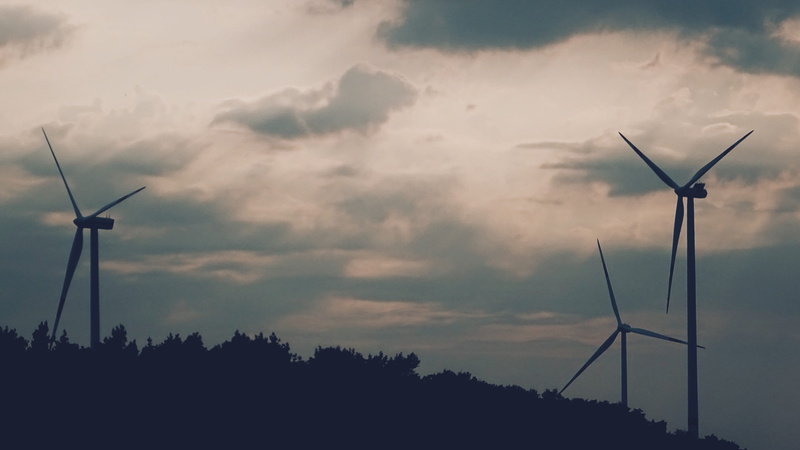 landscape, wind turbine, technology, renewable, turbine, wind turbine silhouette, parque eólico, power, sunset, cloud - sky, energía eólica, fuel and power generation