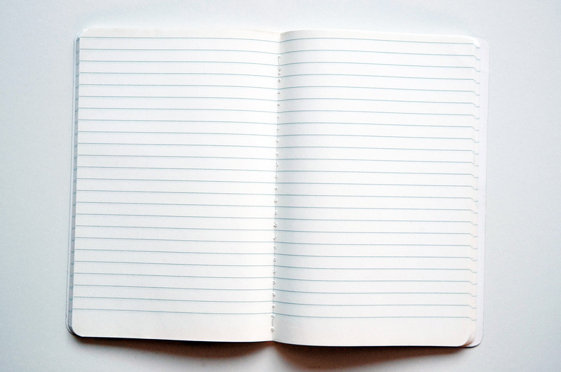 unfolded, business, studio shot, paper, indoors, note pad, blank, white color, document, open, lines, communication, vintage, message, white, close-up