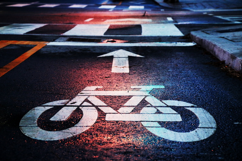 transportation, sign, lane, street, marking, no people, 2K, asphalt, city, road marking, communication, safety, high angle view, guidance, information