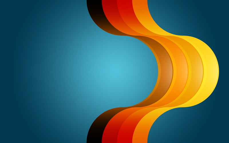 digital art, 1080P, colorful, blue background, abstract, lines, shapes