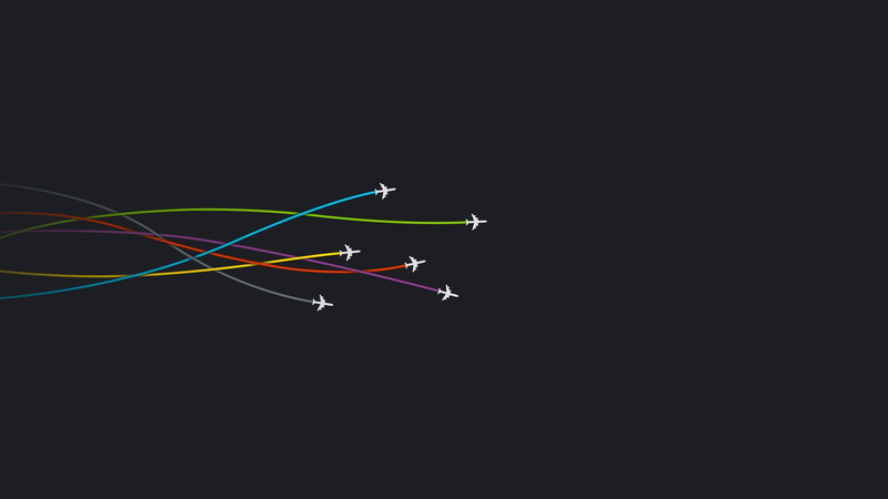 connection, teamwork, multi colored, single line, cut out, motion, communication, speed, colorful red yellow purple green minimalism airplane gray, 2K