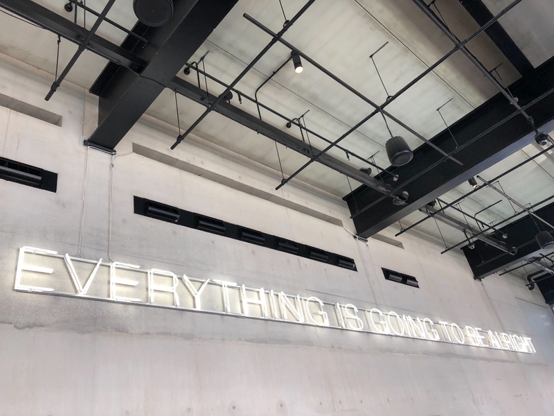 steps and staircases, built structure, everything is going to be alright, ceiling, warehouse, text, every, information, capital letter, housing, united kingdom