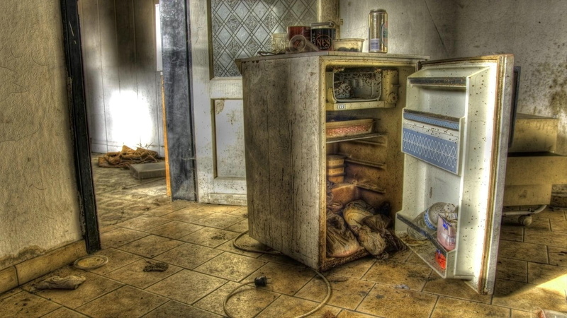 fridge, abandoned, house, hdr, slightly, used, nature and landscapes, 1080P
