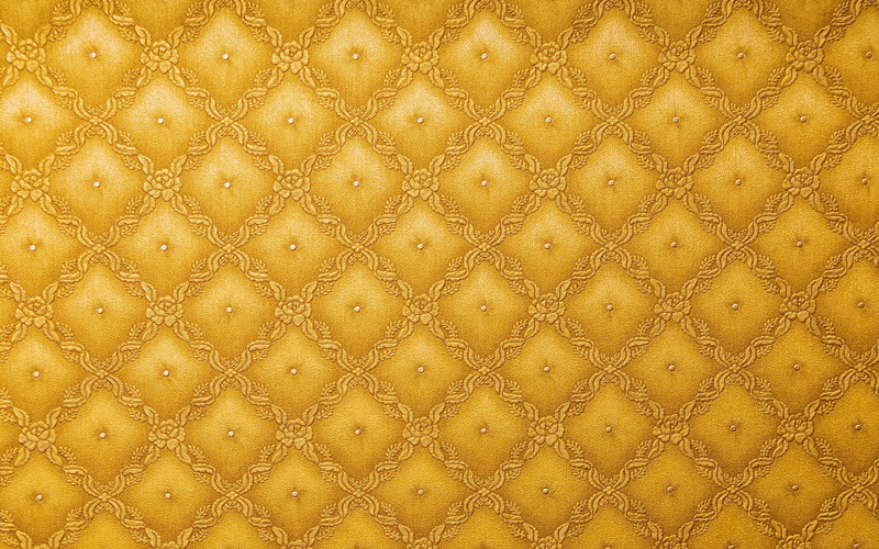 decor, full frame, abstract backgrounds, upholstery, luxury, macro, metal, geometric shape, 1080P, old, retro styled, textile, fashion, yellow, abstract