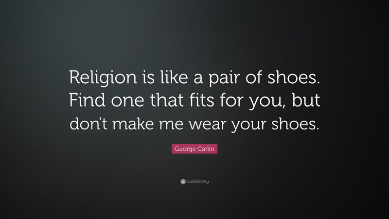 Simple Background, text, shoes, 4K, religion, quote, George Carlin, Simple