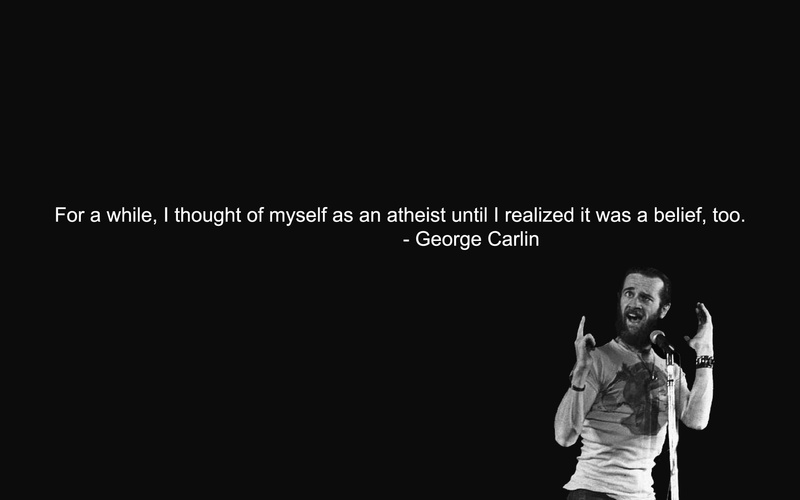 carlin, george, atheism, quotes, 1080P