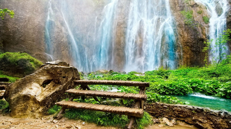 water, falling, wet, summer, stone, travel, fall, beauty in nature, scenery, scenic, tranquil, rock - object, falling water, blurred motion, no people