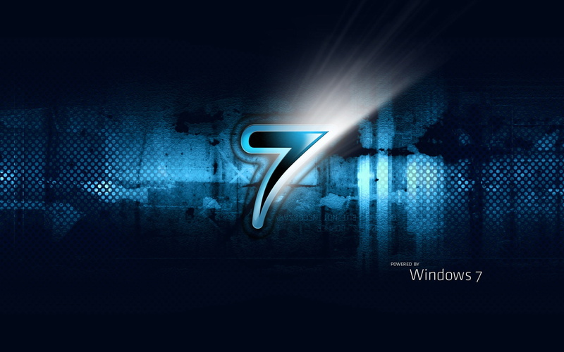 three, Blue, black, windows, System, 1080P, dimensional, Windows7