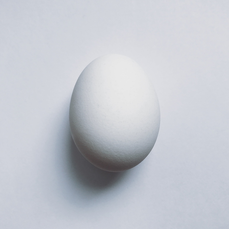 breakfast, single object, no people, animal egg, 2K, still life, white, raw food, healthy eating, day, colored background, white background, protein, white color