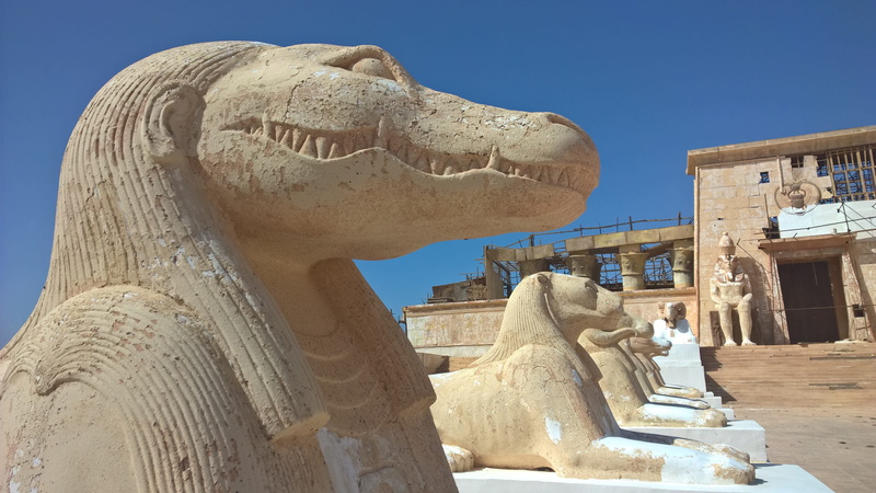 replica, nature, ancient civilization, tourism, travel destinations, statue, no people, cleopatras palace, old ruin, place of worship, sculpture, props