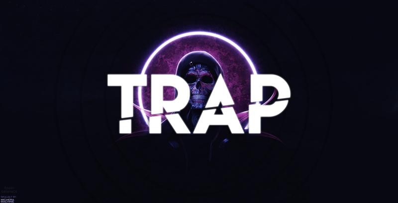 Michael Michera, planet, Trap Music, skull, IsamuGr4phics, artwork, simple background, 2K, typography