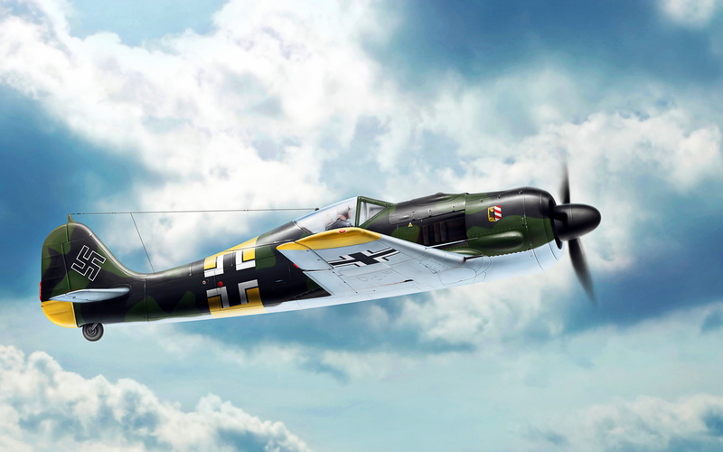 2K, I./JG54, Radial engine BMW 801D, Fw.190A-4, Focke-Wulf FW 190 Würger, Jagdgeschwader 54 Green Heart
