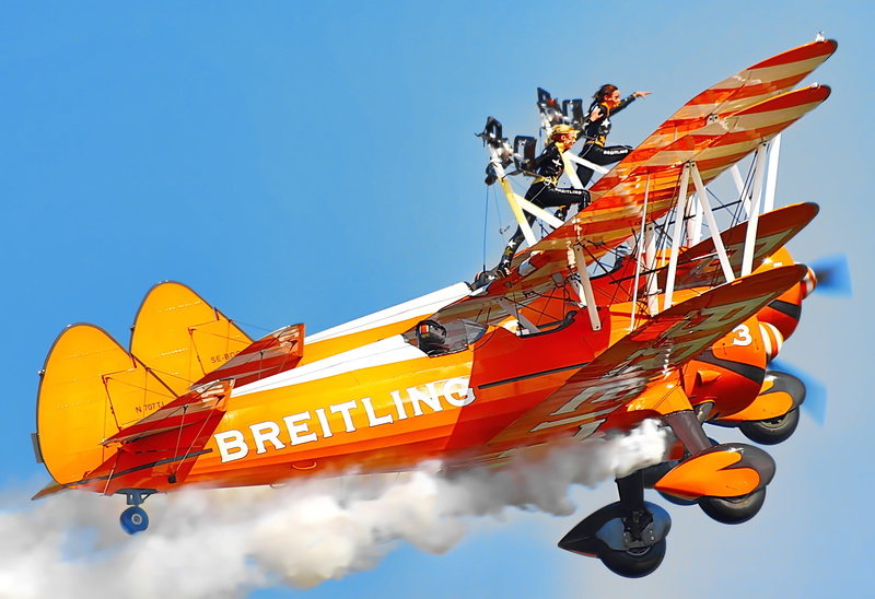 airbourne, two, pilot, no people, flying, aircraft, arts culture and entertainment, propeller, top, engine, jet, jumpsuit, aerial, radial, red, communication