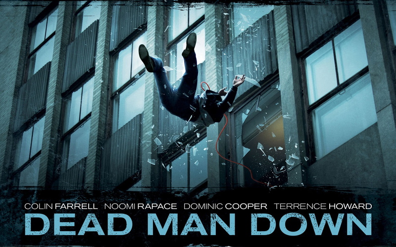 outdoors, city, movies, building exterior, text, dead, western script, low angle view, capital letter, building, architecture, Dead Man Down