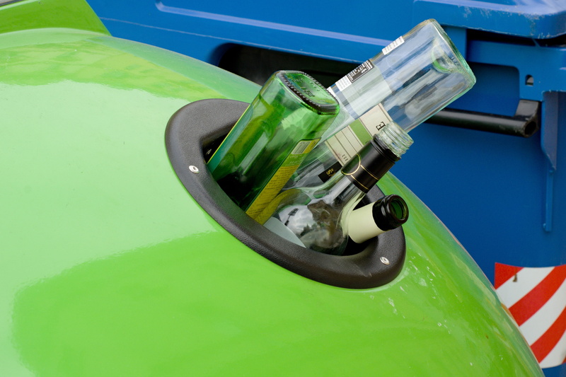 station, motor vehicle, glass, no people, the recycle bin, nature, environment, industry, blue, renewable energy, waste, 4K, recycle, fuel and power generation