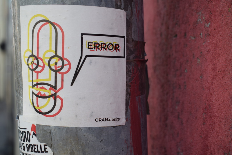 safety, graffiti, erroe, built structure, close-up, warning sign, metal, wall - building feature, wall, day, creativity, no people, communication, 5K