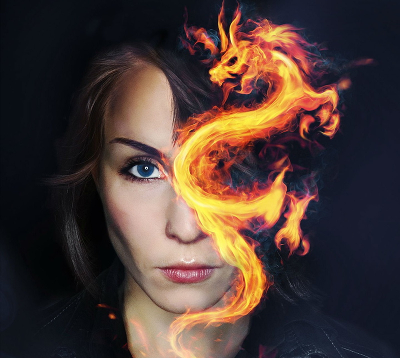 series, adult, fi, headshot, beautiful woman, women, looking at camera, hornets, 720P, fire, long hair, young women, girl, crime, dragon, beauty, portrait