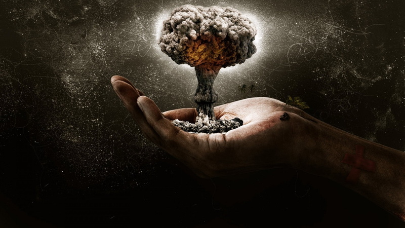 bombs, 1080P, Fingers, Scratch, Explosion, Atomic Bomb, Photo Manipulation, hands