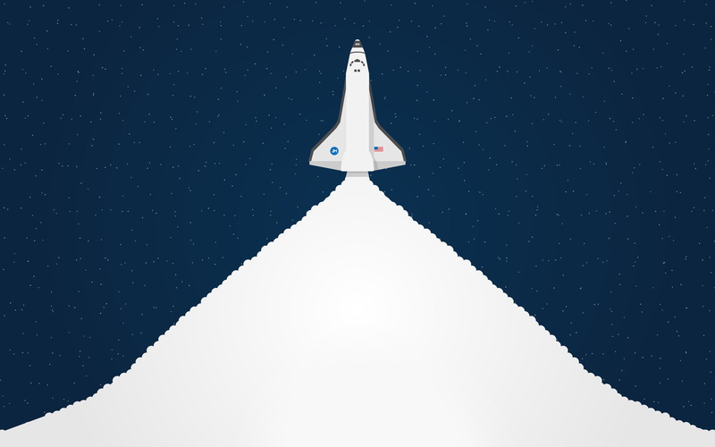 Spacecraft, Minimal, Launch, 2K, Space Shuttle