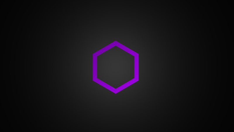 hexagon, minimalism, purple, 1080P