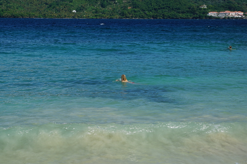 holiday, waterfront, scenics - nature, levantado, tranquil scene, lifestyles, outdoors, day, real people, bacardi island, nature, sea, blue, land, swim