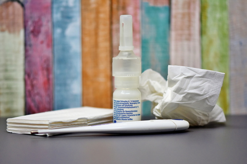 research, get well soon, sniff, medicine, indoors, day, paper, bottle, thermometer, medical, cold, nasal spray, 5K, ill, container, virus, group of objects