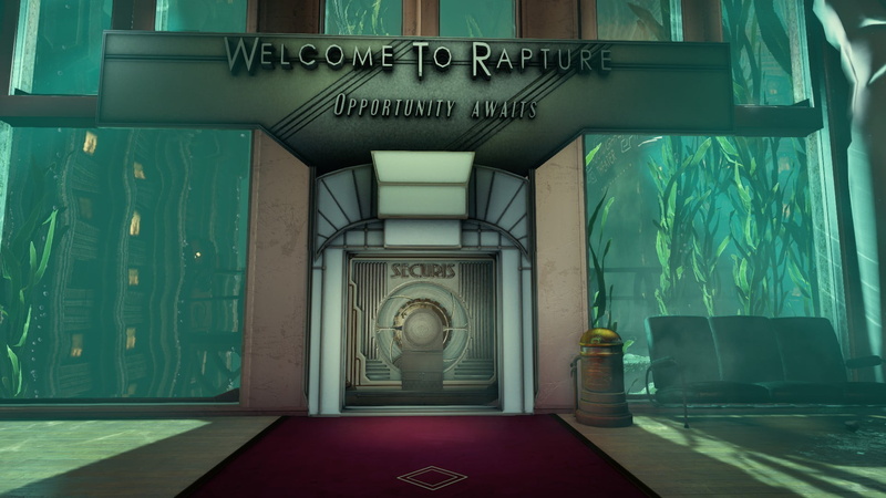 black, BioShock Infinite, communication, green color, 1080P, architecture, information, script, text, information sign, no people, craft, indoors, building