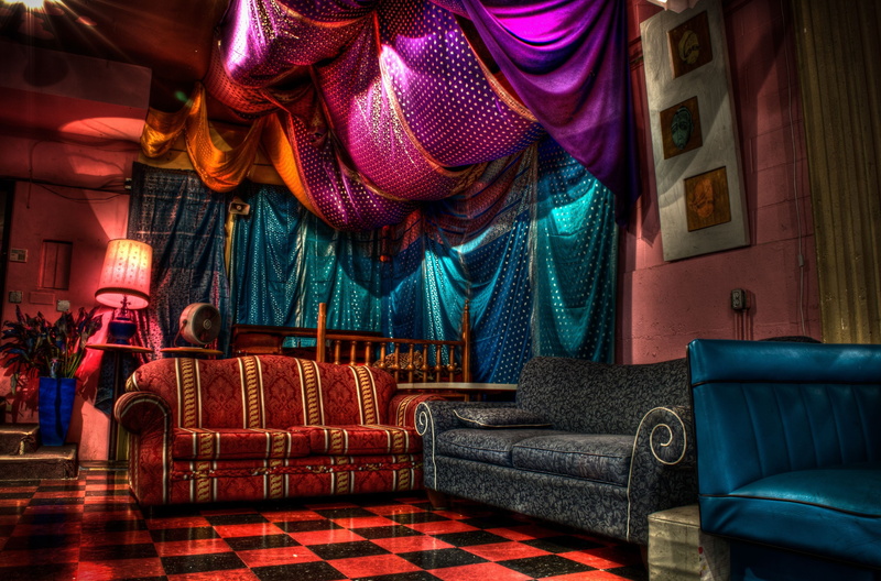 seat, saturated colors, sofas, nightlife, colors, living room, night, interior, purple, chairs, architecture, curtain, cushion, furniture, pillow, sofa
