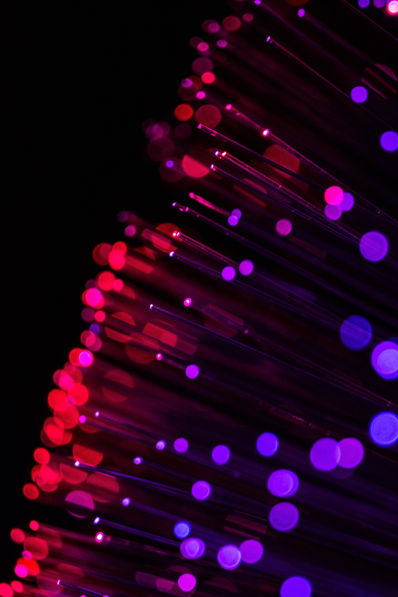 thread, purple, glare, optical fiber, glitter, red, 5K