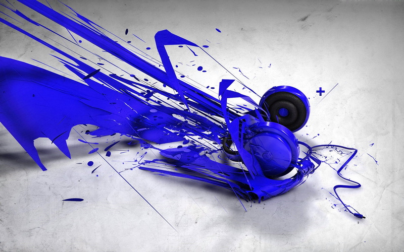 abstract, close-up, no people, headphones, equipment, art and craft, purple, 1080P, still life, scissors, indoors, work tool, creativity, spool, blue