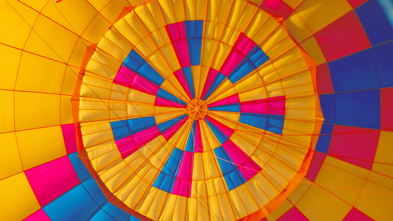 air vehicle, 4K, geometric shape, adventure, photography, day, vibrant color, full frame, transportation, saturated color, circle, balloon, flying, ballooning festival