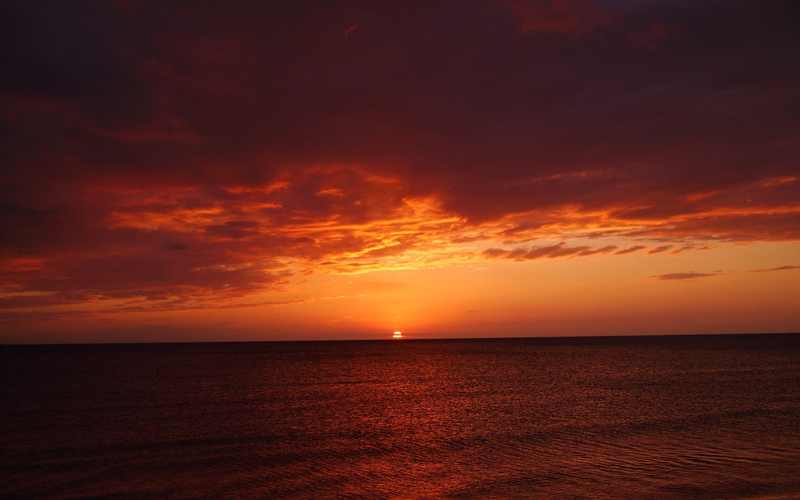 dusk, sky, no people, outdoors, scenics - nature, 2K, tropical climate, water, cloud - sky, tranquility, sunset, dramatic sky, beauty in nature, seascape