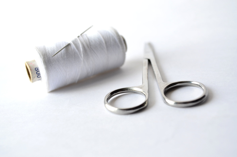 still life, white color, metal, silver - metal, 4K, man made, simplicity, white, sew, sewing, man made object, copy space, needle, two objects, group of objects