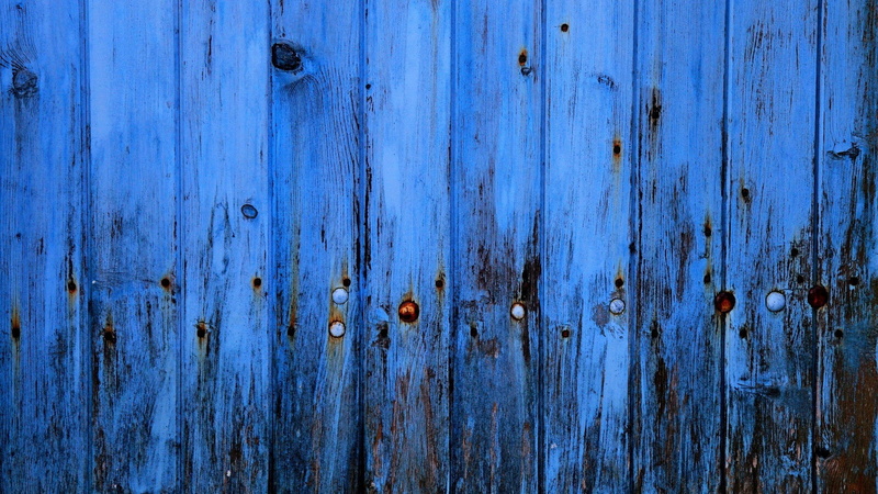 wooden surface, rust, thread, planks, wood, texture, metal, minimalism, blue, 1080P