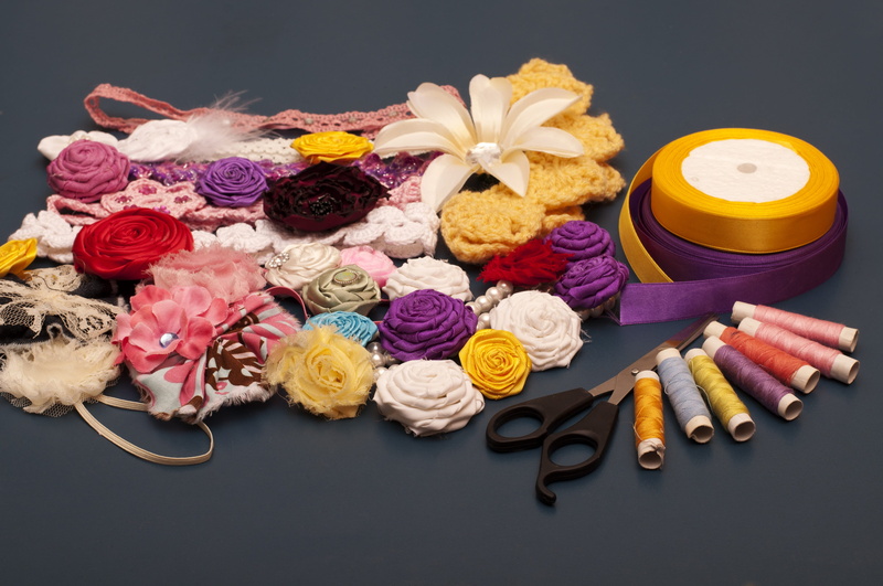scissors, sewing, activity, diy, jewelry, accessories, large group of objects, kids, kit, material, fabric, indoors, black background, flowering plant