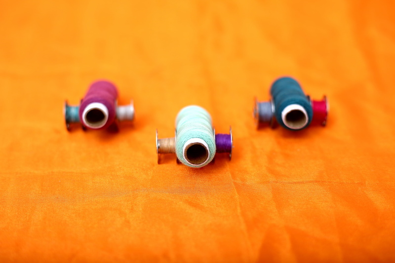 communication, no people, needlework, close-up, fashion, needle, reel, wood - material, copy space, sewing, tailor, multicolored, musical instrument, 5K