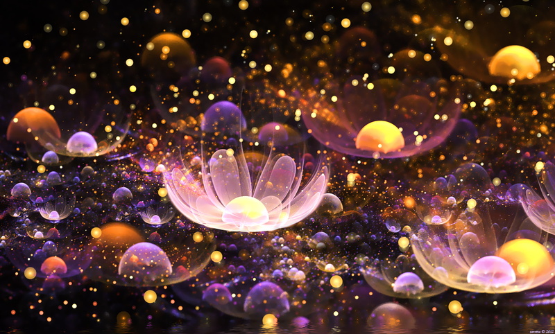 transparent, fractal flowers, abstract, lighting equipment, night, outdoors, lens flare, fractal, vulnerability, decoration, purple, glowing, beauty in nature