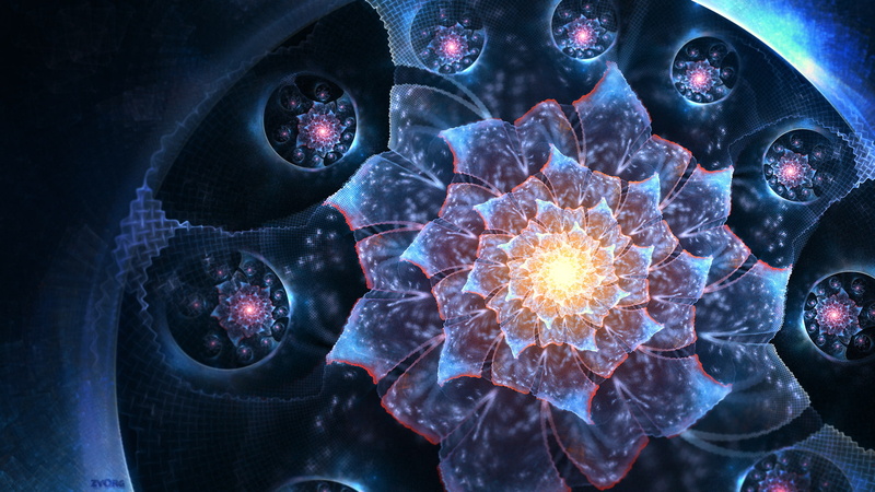 fractal, abstract, fractal flowers, 1080P