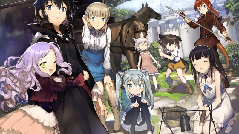 Tama (Death March Kara Hajimaru Isekai Kyousoukyoku), Satou (Death March Kara Hajimaru Isekai Kyousoukyoku), Zena Marientail, 1080P, Pochi (Death March Kara Hajimaru Isekai Kyousoukyoku)
