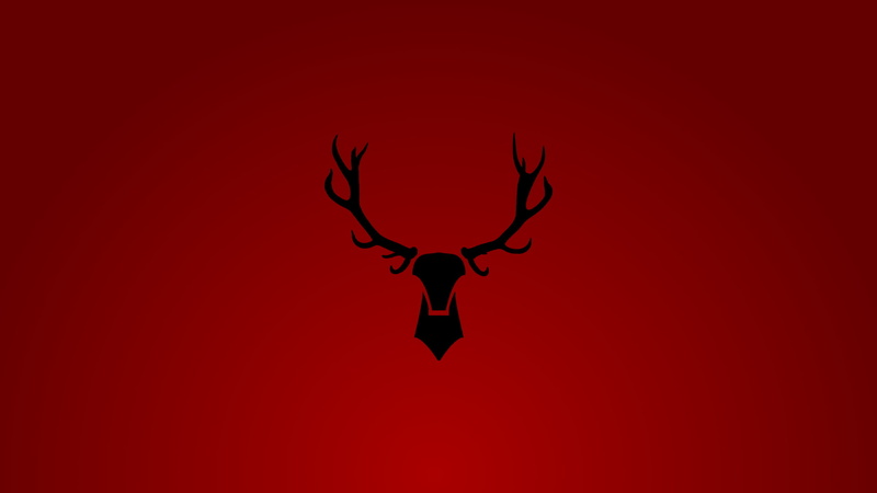 1080P, deer, red