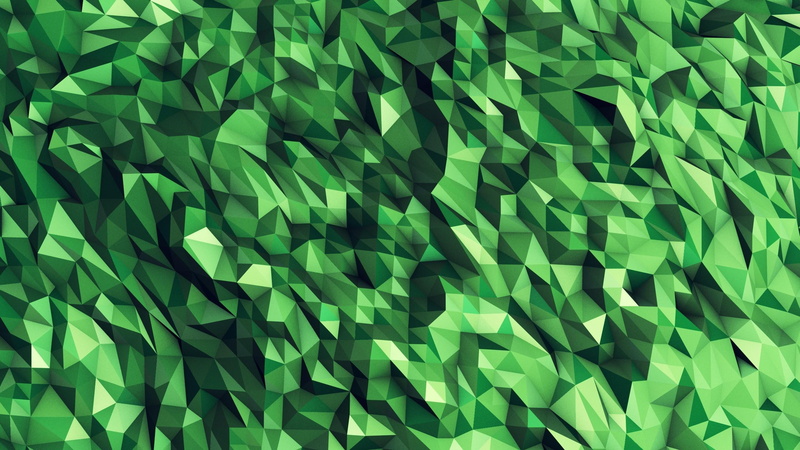 green, polygon, 2560x1440, illustration, 2K, abstract