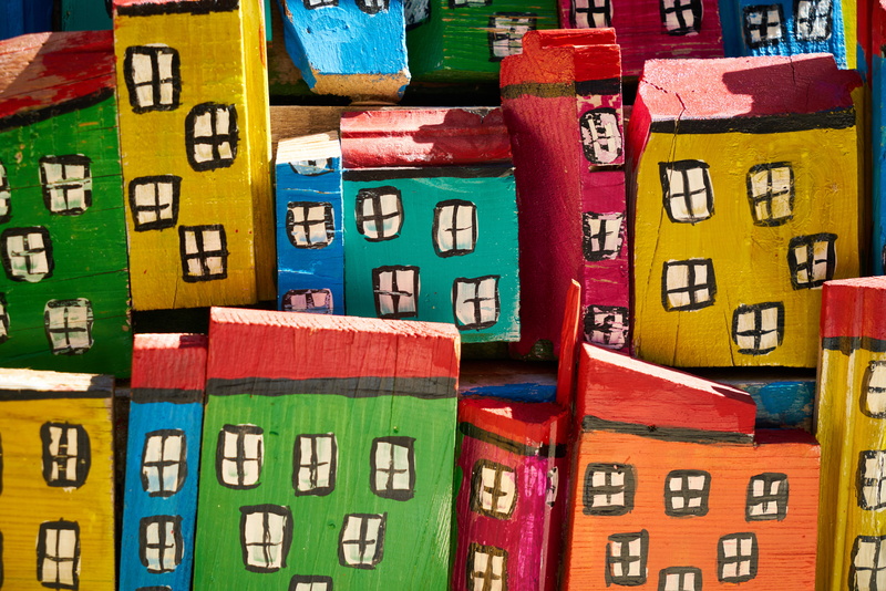 stack, design, close-up, toy, choice, painting, backgrounds, box, houses, no people, traditional, toys hobbies, decoration, cultural, multi colored, wood