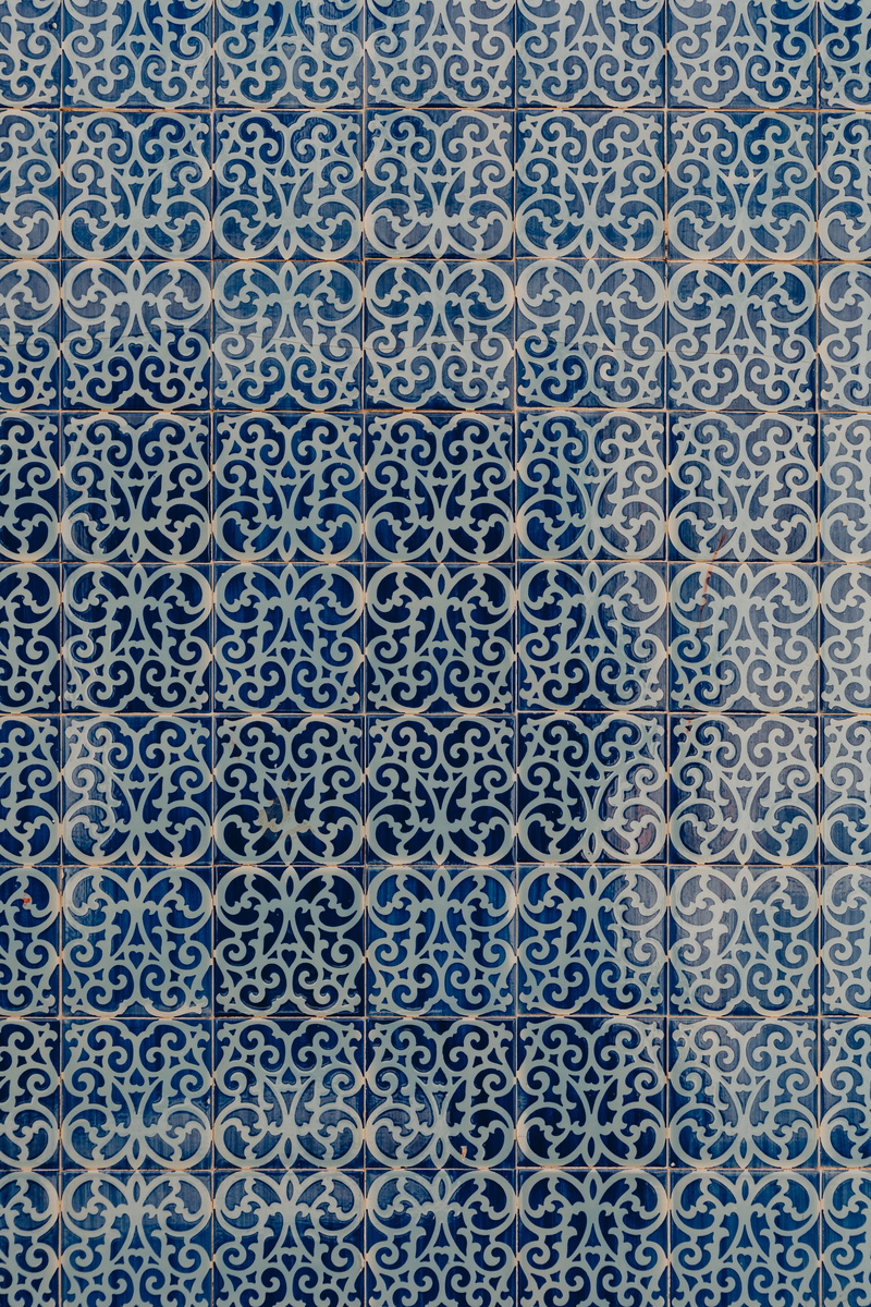 art and craft, floral pattern, repetition, abstract, typical, tile, creativity, no people, blue, portugal, pattern, background, tiles, technology, 5K