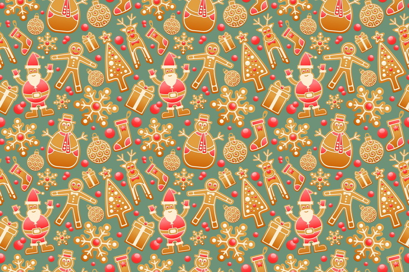 snowflake, food, ornate, multi colored, set, indoors, gingerbread, santa claus, decoration, abstract, event, symbol, design, winter, celebration, new year