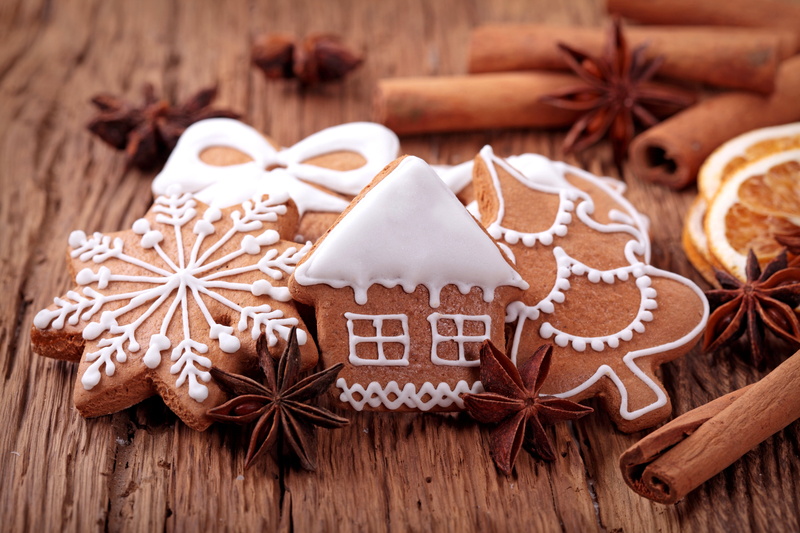 cake, assorted, rustic, spices, gourmet, wood - Material, candy, christmas Decoration, food, star Shape, gift, food and drink, Anis, biscuit, baked, cookies
