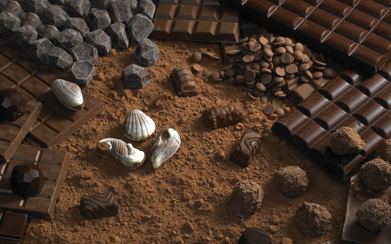 sunlight, brown, solid, food, abundance, large group of objects, chocolate, wood - Material, pebble, still life, tiles, rock - Object, nature, close-up