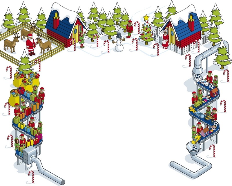 Minimalist, White, Christmas, Snowman, Gift, Tree, Candy Cane, Reindeer, Holiday, Workshop, Santa Claus, Forest, 1080P