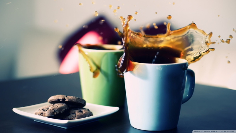 still life, coffee, lunch, mug, coffee cup, drink, focus on foreground, snack, freshness, 1080P, hot drink, sweet food, temptation, refreshment, coffee - drink