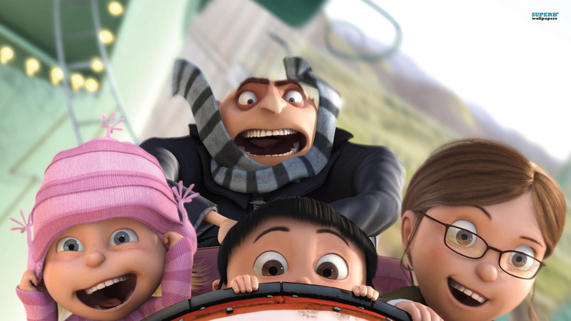 despicable, hd, 1080P, despicable me, rollercoaster